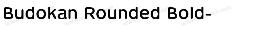 Budokan Rounded Bold字体转换